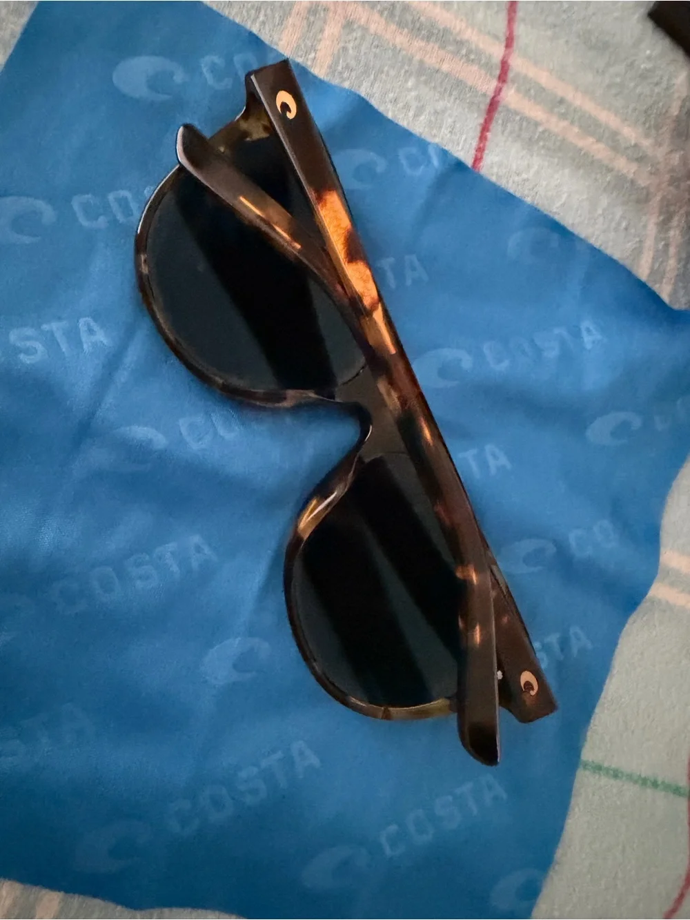 Costa Black Neoprene Sunglasses Pouch with Blue Logo “Catherine” style